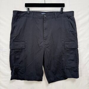 Levi Strauss Mens 42 Black Cargo Shorts Cotton Twill Utility Casual